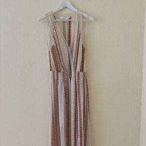 ASTR Sheer Full Length Dress